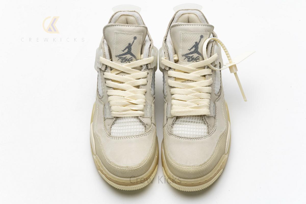 CV9388-100 OFF White x Air Jordan 4 Sail - Image 4